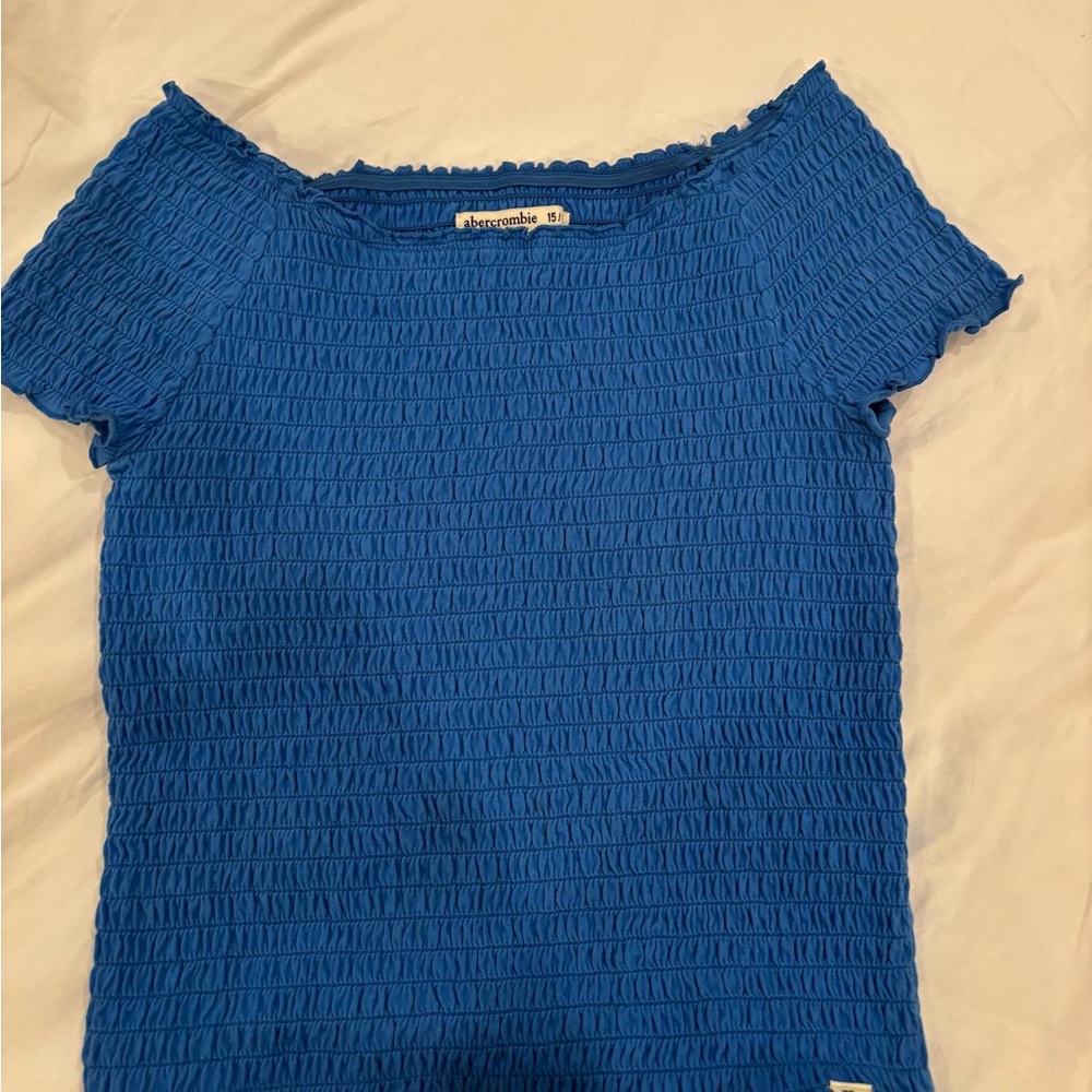 Abercrombie & Fitch Vibrant Blue Short Sleeve Top